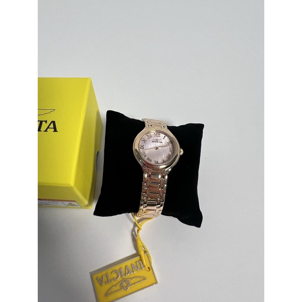 New Women’sInvicta Rose Gold Roman Numeral Watch – Elegant, Feminine & Luxurious